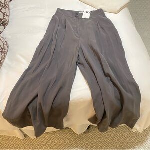 Zara Charcoal Buttoned Trousers